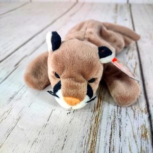 1998 Ty Beanie Babies Canyon the Cougar 1 Tag Error